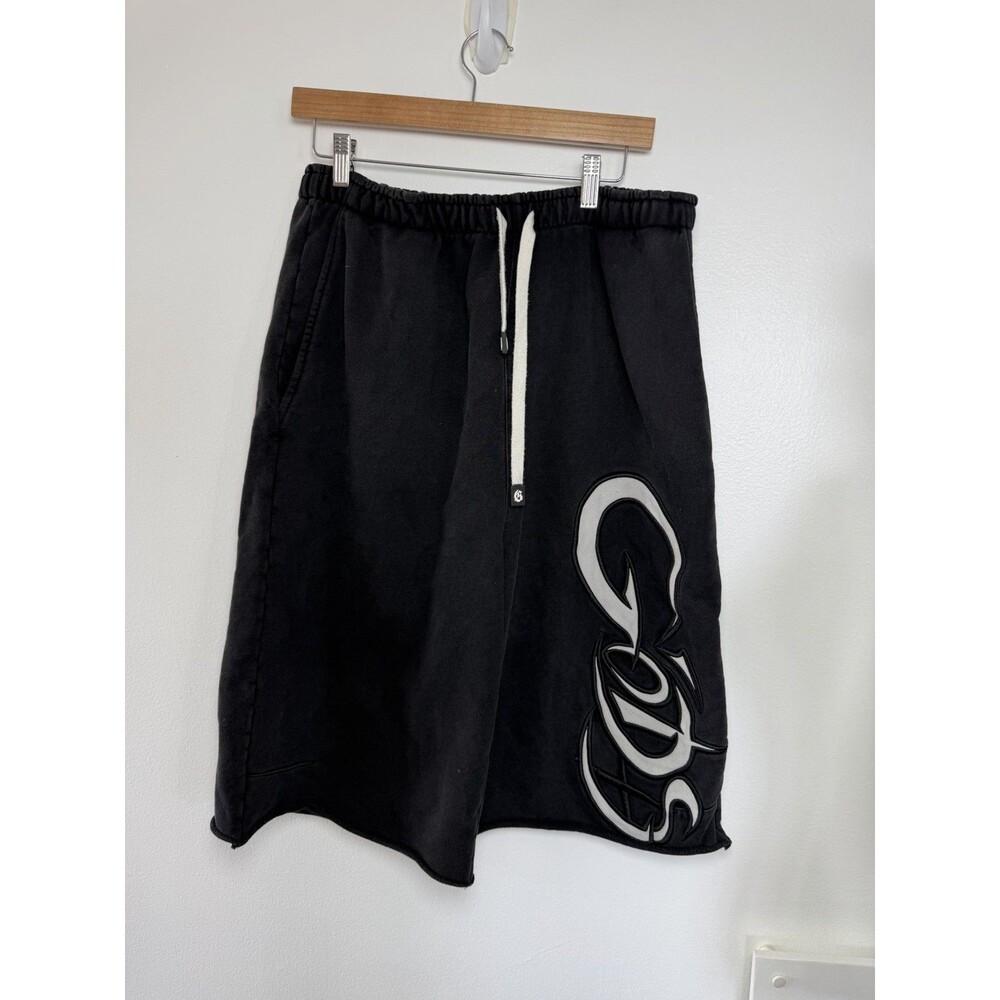 Godspeed Mainline Collection Black Gothic Logo Sweat Shorts Mens XL Streetwear